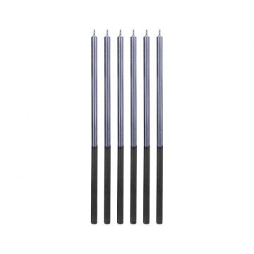 Platinum Blue, Kék tortagyertya, gyertya szett 6 db-os