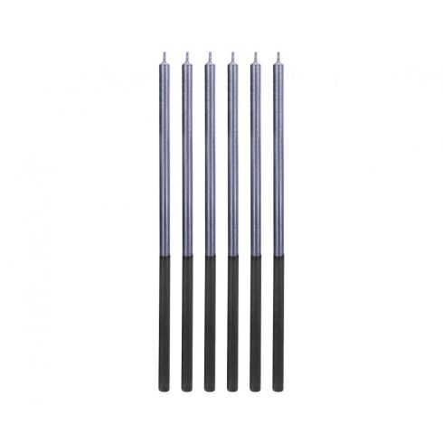 Platinum Blue, Kék tortagyertya, gyertya szett 6 db-os