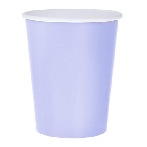 Lila Solid Lavender papír pohár 14 db-os 270 ml