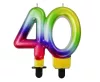 Bunte 40 Galaxy Kuchenkerze, Zahlenkerze