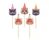 Katzenparty-Kuchenkerze, 5er-Set