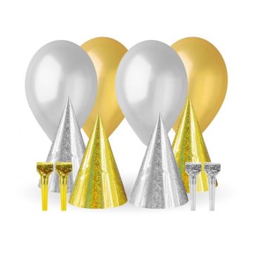 Gold-Silver, Arany-Ezüst party szett 12 db-os