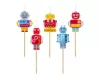 Kuchenkerze „Robot Future“, 5er-Set