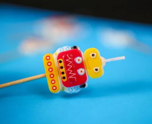 Kuchenkerze „Robot Future“, 5er-Set