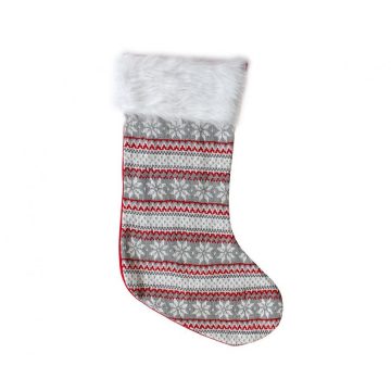   Hópehely Snow Flakes karácsonyi kandalló zokni, csizma 55,5 cm