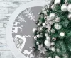 Ezüst Reindeer Karácsonyfa szoknya, alátét