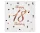 Happy Birthday 18 B&C White szalvéta 20 db-os 33x33 cm