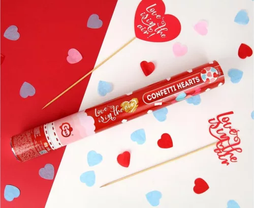 Vystreľovač konfiet Love Love is in the air 40 cm