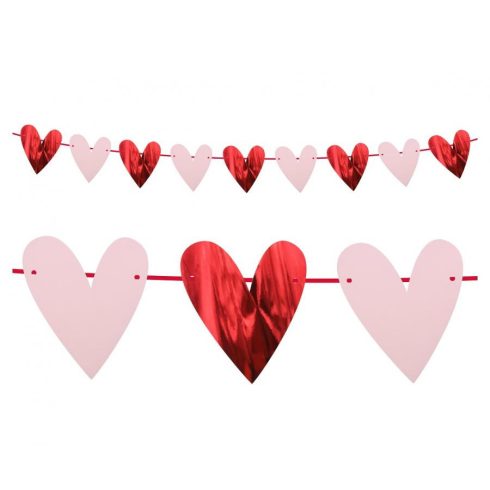 Szerelem Hearts girland 200 cm