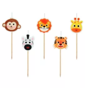 Svijeća za tortu Animal Fun, set od 5 svijeća