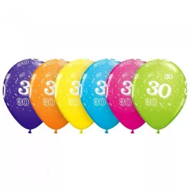   Farebné balóny k narodeninám, 30 pastelových farieb, 6 ks, 11 palcov (28 cm)