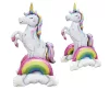 Unikornis 3D Rainbow fólia lufi 94 cm