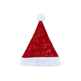 Čiapka pre dospelých Santa Clausa s flitrami 30x42 cm
