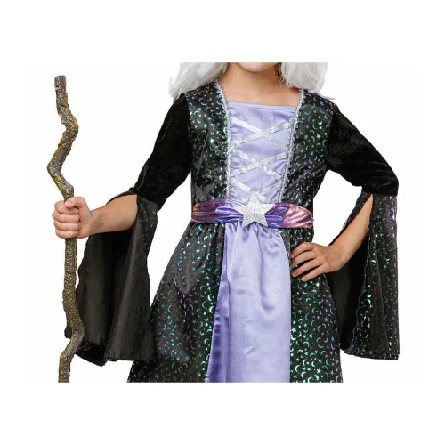 Kostým čarodejnice Fialový nebeský 110/120 cm