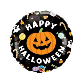 Fóliový balón Happy Halloween Cukrovinky 46 cm