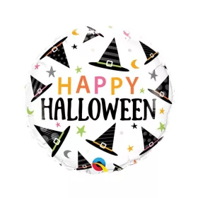 Fóliový balón Šťastný Halloween klobúk 46 cm