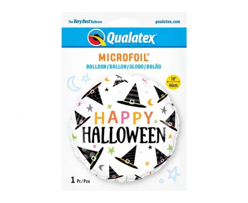 Fóliový balón Šťastný Halloween klobúk 46 cm