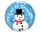 Fóliový balón Snehuliak Let It Snow 46 cm