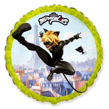   Katicabogár és Fekete macska kalandjai Cat Noir fólia lufi 46 cm (WP)