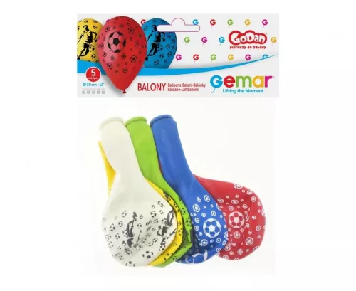Futbalové balóny, 5 ks 12 palcov (30 cm)