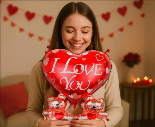 Fóliový balón Love Teddy Bears 48 cm