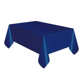 Tamnoplavi plastični stolnjak 137x274 cm