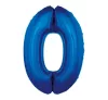 Fóliový balón Blue 0 B&C Modrý číslo 92 cm