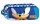 Sonic a sündisznó Modern 2 rekeszes tolltartó 23 cm