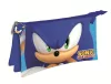 Sonic a sündisznó Modern 3 rekeszes tolltartó 22 cm