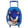 Sonic a sündisznó Modern gurulós ovis 3D hátizsák, táska 32 cm