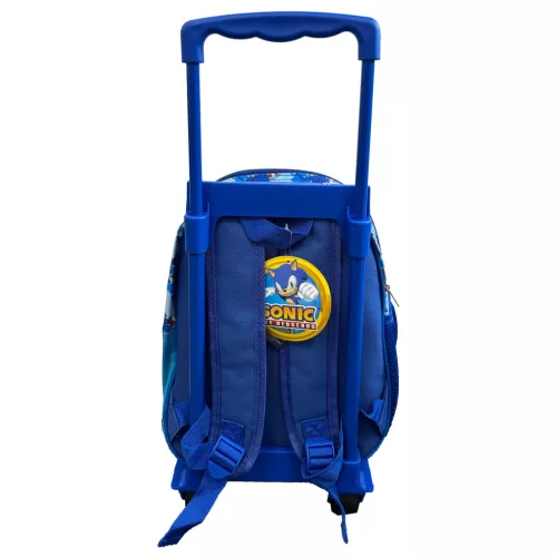 Sonic a sündisznó Modern gurulós ovis 3D hátizsák, táska 32 cm