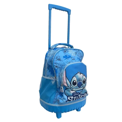 Disney Lilo és Stitch, A csillagkutya Smile prémium gurulós iskolatáska, táska 44 cm