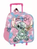 Disney Lilo és Stitch, A csillagkutya Doll gurulós ovis 3D hátizsák, táska 32 cm