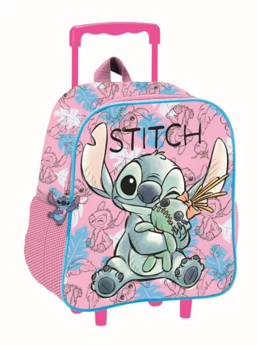 Disney Lilo és Stitch, A csillagkutya Doll gurulós ovis 3D hátizsák, táska 32 cm