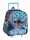 Disney Lilo és Stitch, A csillagkutya Abstract gurulós ovis 3D hátizsák, táska 32 cm
