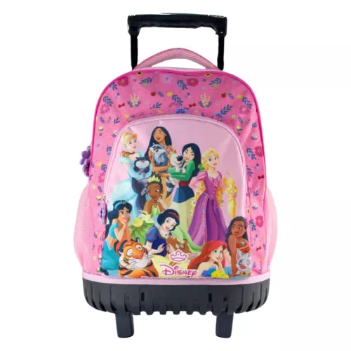 Disney Hercegnők Blossom prémium gurulós iskolatáska, táska 44 cm