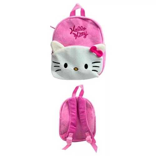 Hello Kitty Pink Bow 3D plüss hátizsák, táska 30 cm