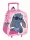 Disney Lilo és Stitch, A csillagkutya Lovely gurulós ovis 3D hátizsák, táska 32 cm