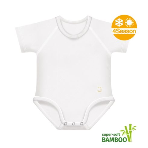 J Bimbi kombidressz 0-36 hó bambusz 4 Seasons  fehér 12042