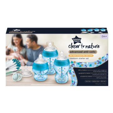  Tommee Tippee újszülött cumisüveg szett - Advanced Anti-Colic 9 db-os kék