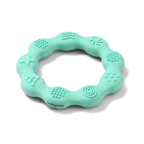 BabyOno rágóka - RING szilikon gyûrû menta 825/03