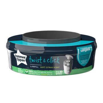   Tommee Tippee pelenkacsomagoló utántöltõ - Twist and Click és Sangenic TEC citrus 1 db