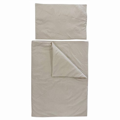 Soffi Baby ágynemû szett 2 részes 135x90 - 40x60cm apró csillag mintás bézs