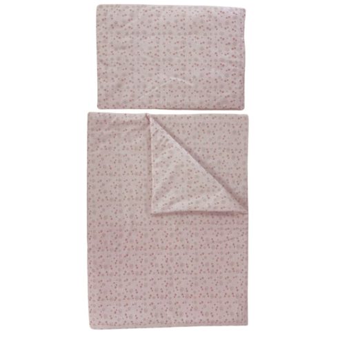 Soffi Baby ágynemû szett 2 részes 135x90 - 40x60cm apró csillag mintás rózsaszín