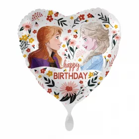   Fóliový balón Disney Ľadové kráľovstvo s kvetinovým motívom k narodeninám 43 cm