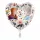 Fóliový balón s kvetinovým motívom Disney Ľadové kráľovstvo 43 cm