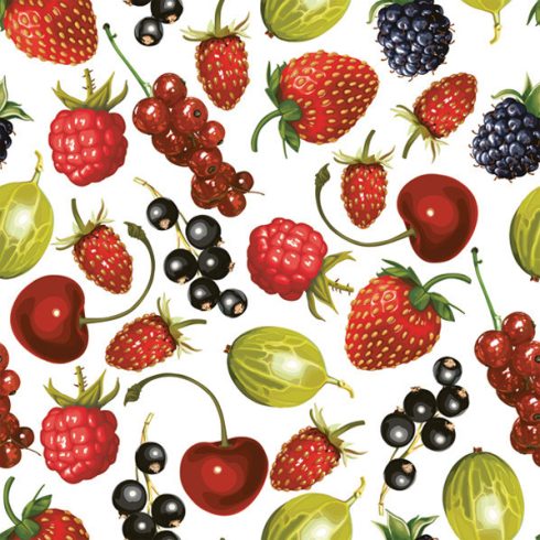 Gyümölcsök Summer Fruits szalvéta 20 db-os 33x33 cm