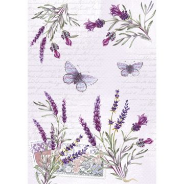 Levendula Butterfly A/4 gumis mappa