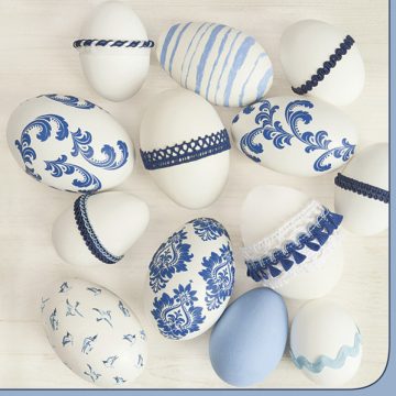 Húsvét Blue Style szalvéta 20 db-os 33x33 cm
