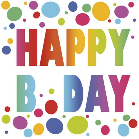 Happy Birthday Dots szalvéta 20 db-os 33x33 cm